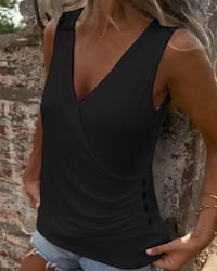 Aumora Buttoned and Sleeveless Versatile Vest