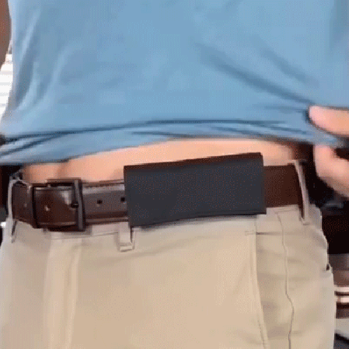 Demonstration of the tactical nylon belt wallet