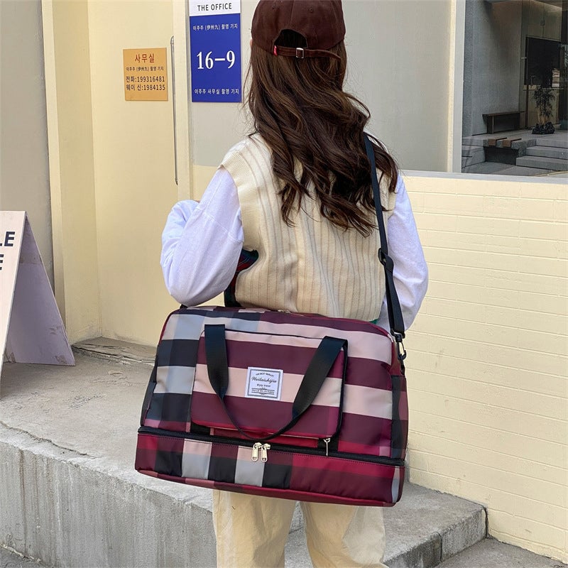 Faltbare Reisetasche mit Trocken-/Nasstrennung