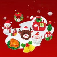 Christmas-Themed DIY Air-Dry Clay Modeling Kit
