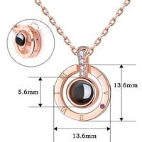 100 Languages "I LOVE YOU" Necklace & Ring（adjustable）