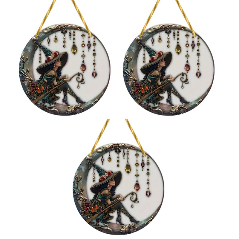 🧙‍♀️Beautiful Witch - Personalized Witch Window Hanging Suncatcher Ornament