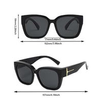 Polarized Square Sunglasses with Wrap-Around Design