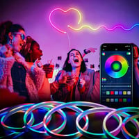 Lysende musik neon strimmel