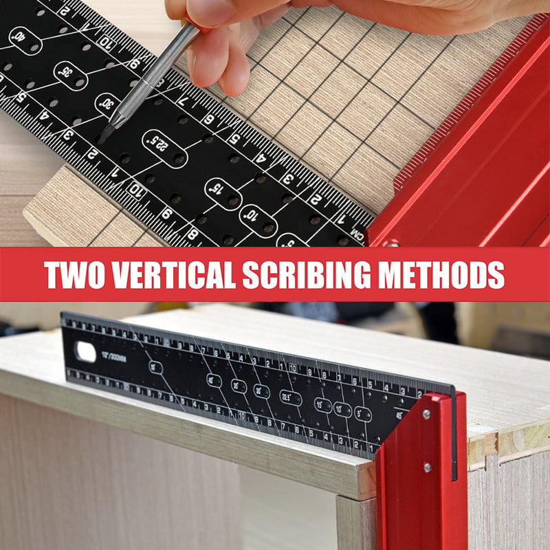 Saker 12 Inch Framing Carpenter Square Ruler