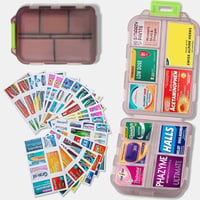 Travel Pill Organizer Box -v2