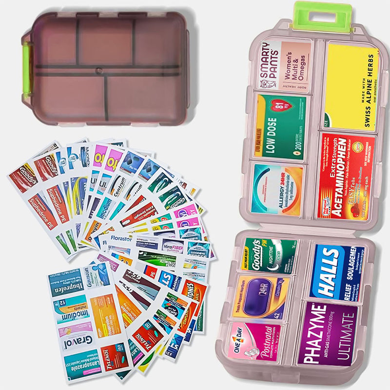 Travel Pill Organizer Box -v2