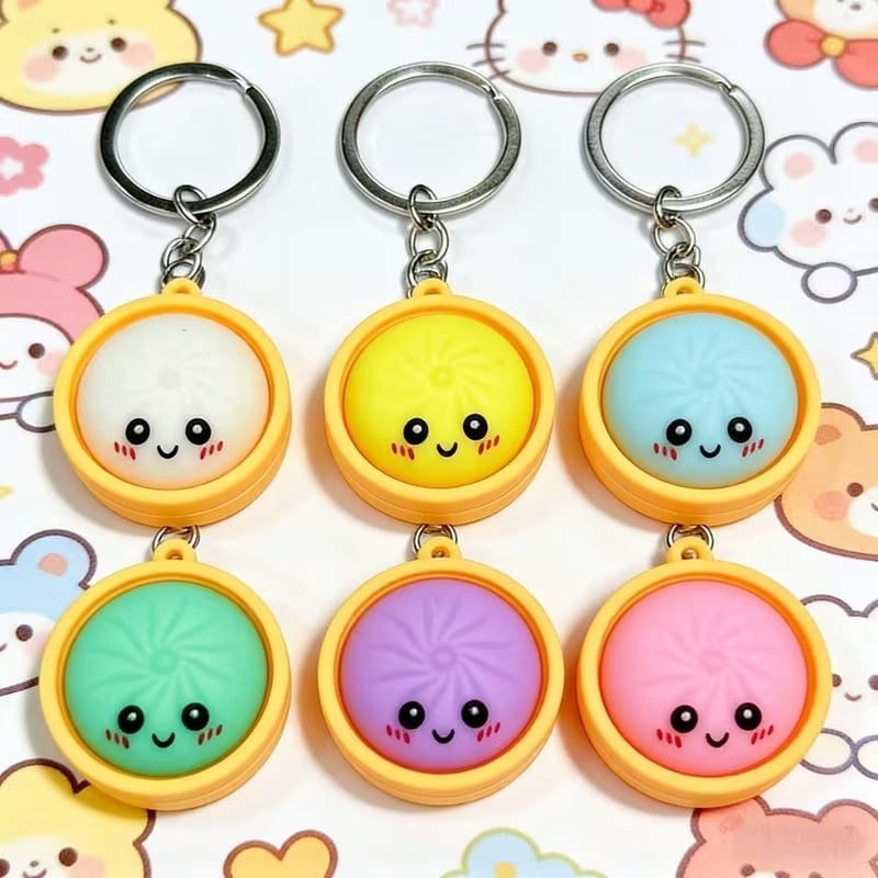 Cute Mini Dumpling Keychain