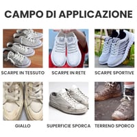 Gel detergente sbiancante per scarpe