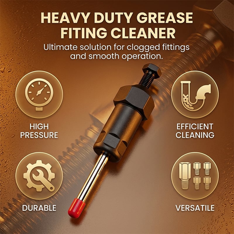  Heavy Duty Grease Fitting Cleaner Unclog Tool