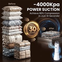 Travel Vacuum Bags with Portable Electric Pump