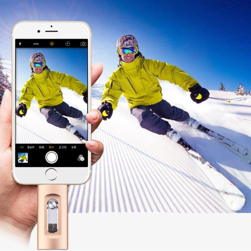 3-in-1 USB-Stick mit hoher Kapazität und Fingerabdruckschutz