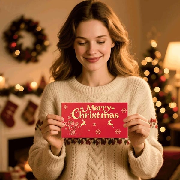 Foldable 6-Slot Christmas Red Envelope