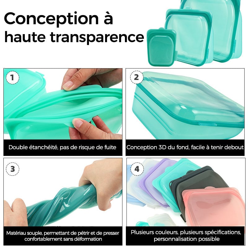 Sacs de stockage réutilisables