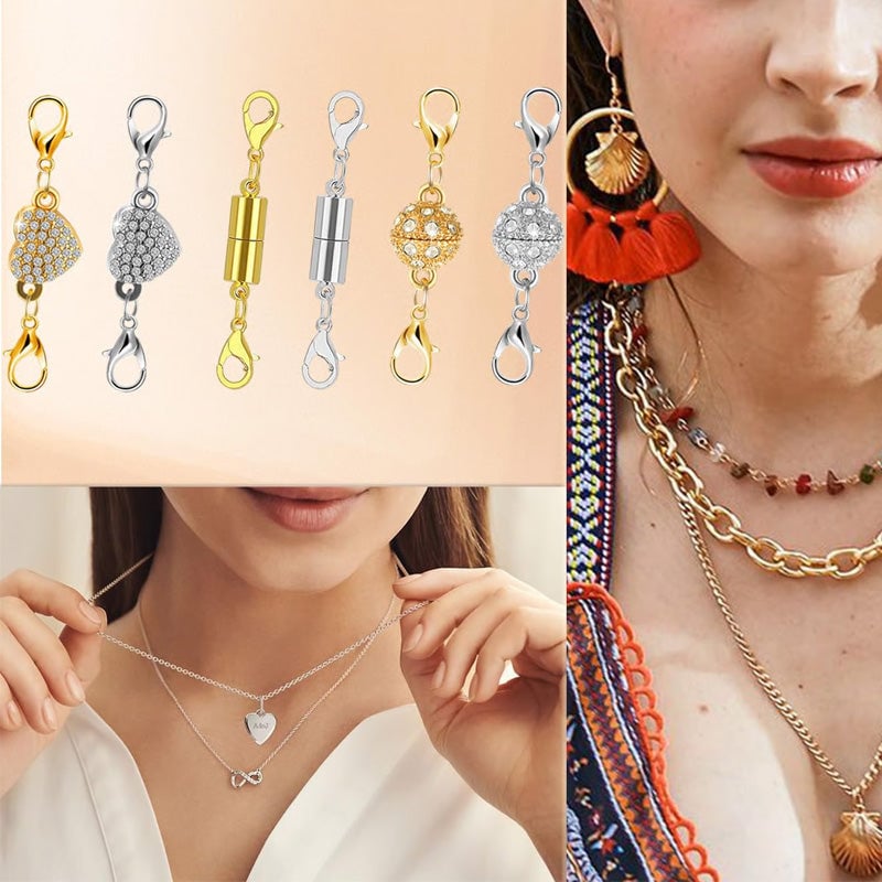 12 Pack Magnetic Necklace Clasps and Closures