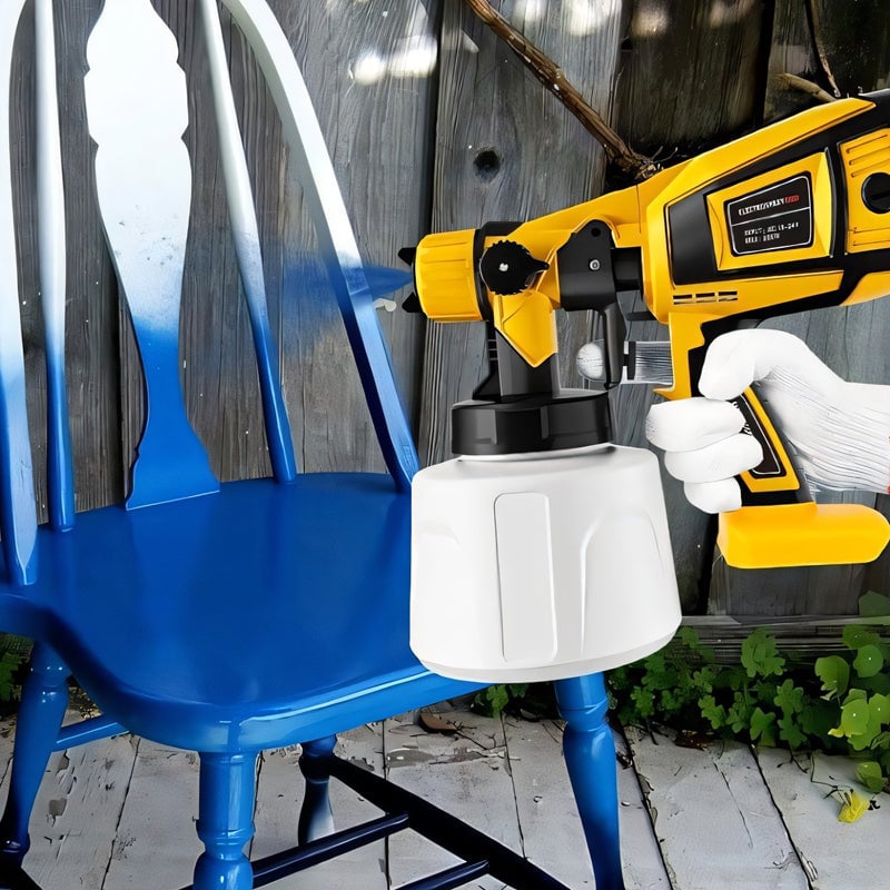 Removable electric paint gun