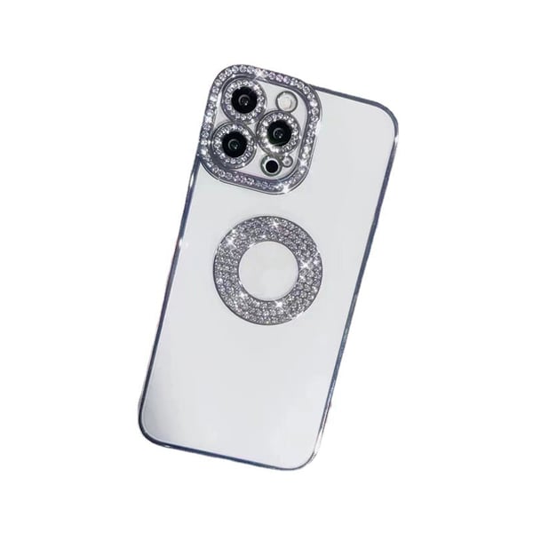 Custodia per iPhone con diamanti glitterati