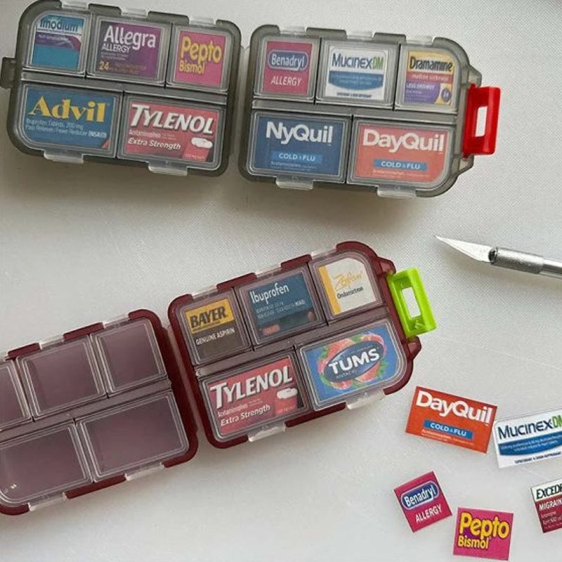 Travel Pill Organizer Box -v2