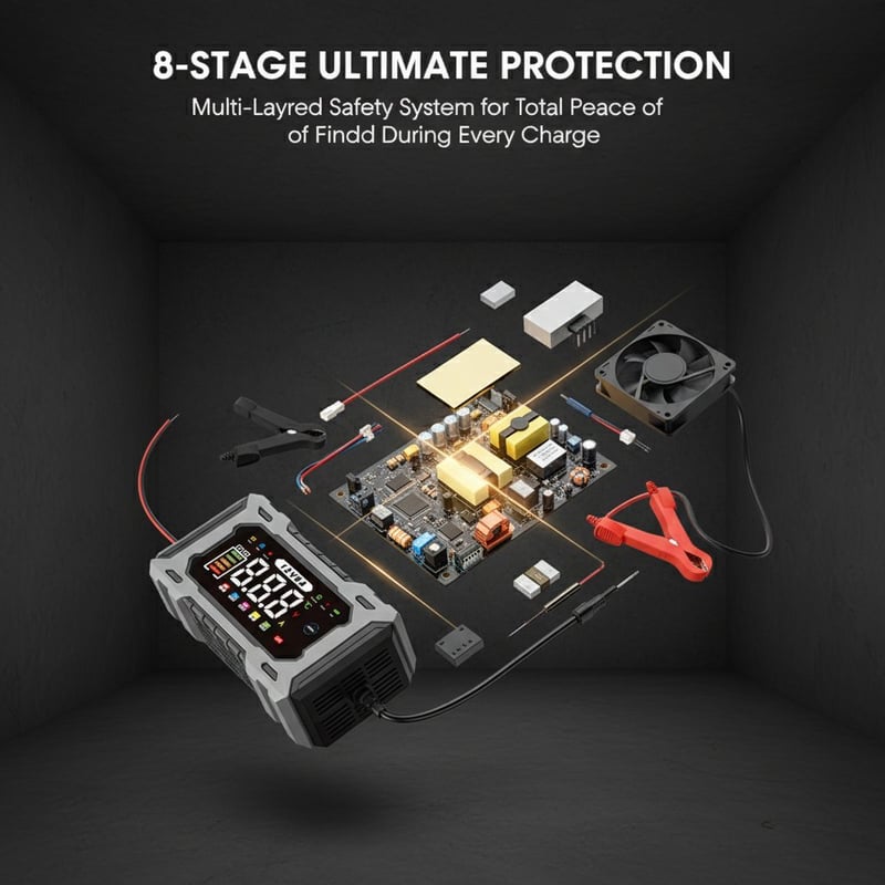 12V Smart Battery Charger Maintainer