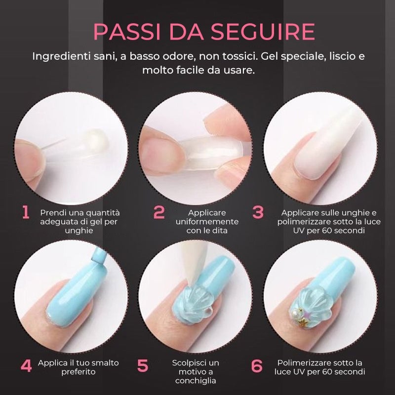 Gel Da Costruzione Per Extension Unghie
