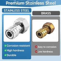 Stainless Steel Garden Hose Adapter