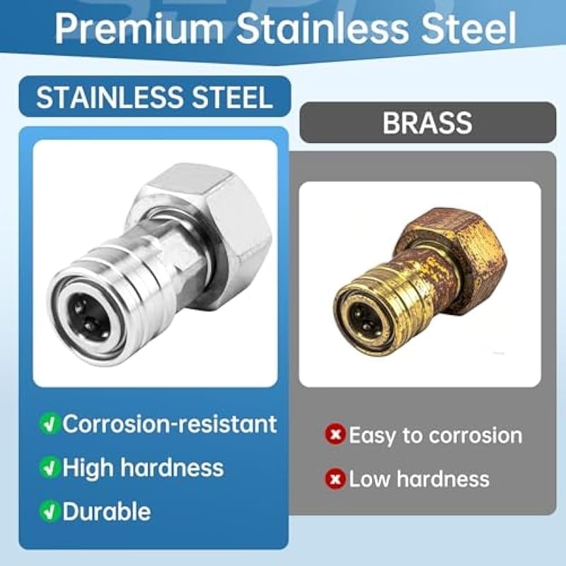 Stainless Steel Garden Hose Adapter