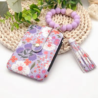 Stylish Card Holder With Silicone Bead Bracelet