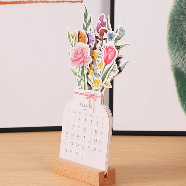 2024 bloem bloeiende bureaukalender