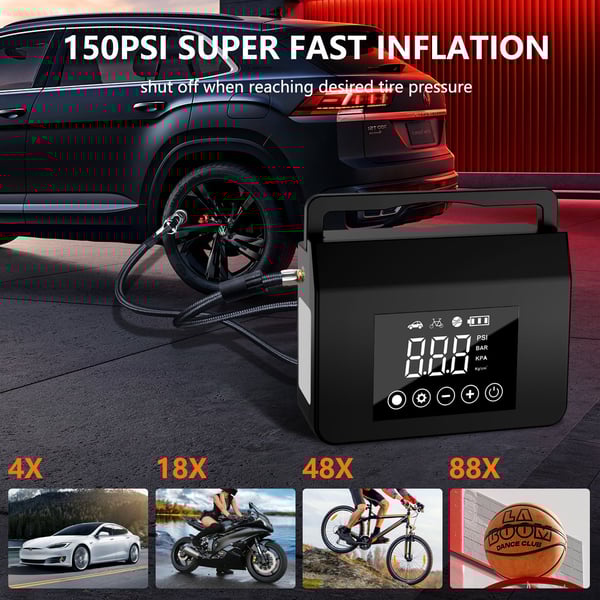 Sakerplus Powerful Car Jump Starter & Inflator