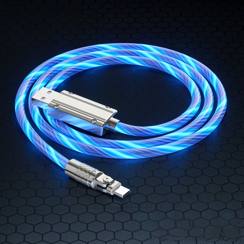 Rotating head streamer data cable