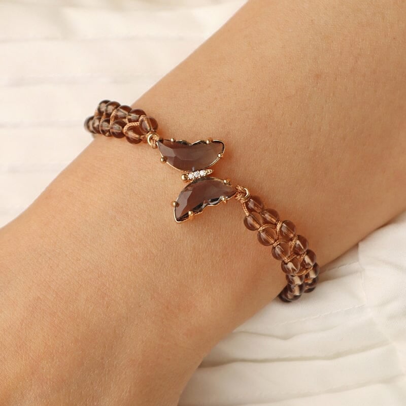 Healing Crystal Butterfly Armband