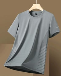 Men's Side Stripe Ice Silk T-Shirt