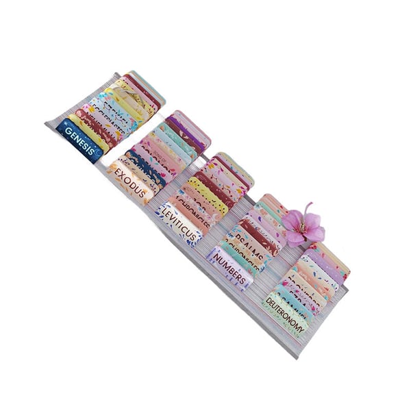 🌸Floral Bible Tabs 66 Peel-and-Stick