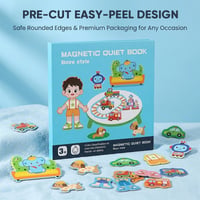 Foldable Magnetic Quiet Book & Magnetic Accessories Set