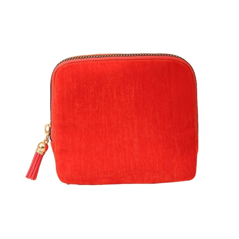 Mini Schmucktasche mit Quasten-Reißverschluss