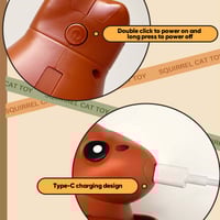 Rechargeable hanging squirrel cat toy