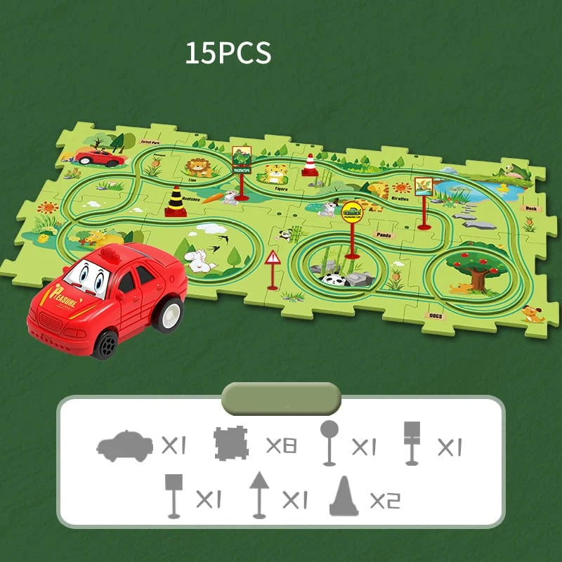 🧩Children's Educational Puzzle Track Car Play Set🧩