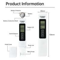 New 4 in 1 TDS Meter - TDS EC & Temperature