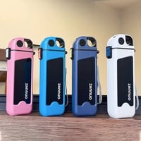 Portable Square Water Bottle with Straw