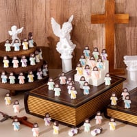 Glow in the Dark Mini Jesus Figurines with Bible verse Cards (5 pcs)