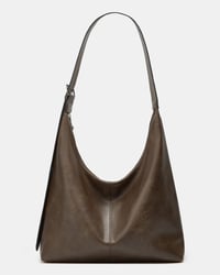 Women's Solid Color PU Leather Shoulder Bag