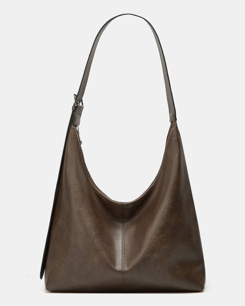 Women's Solid Color PU Leather Shoulder Bag
