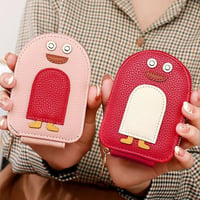 🐧Pinguini carini Portafoglio per carte di credito e monete in PU