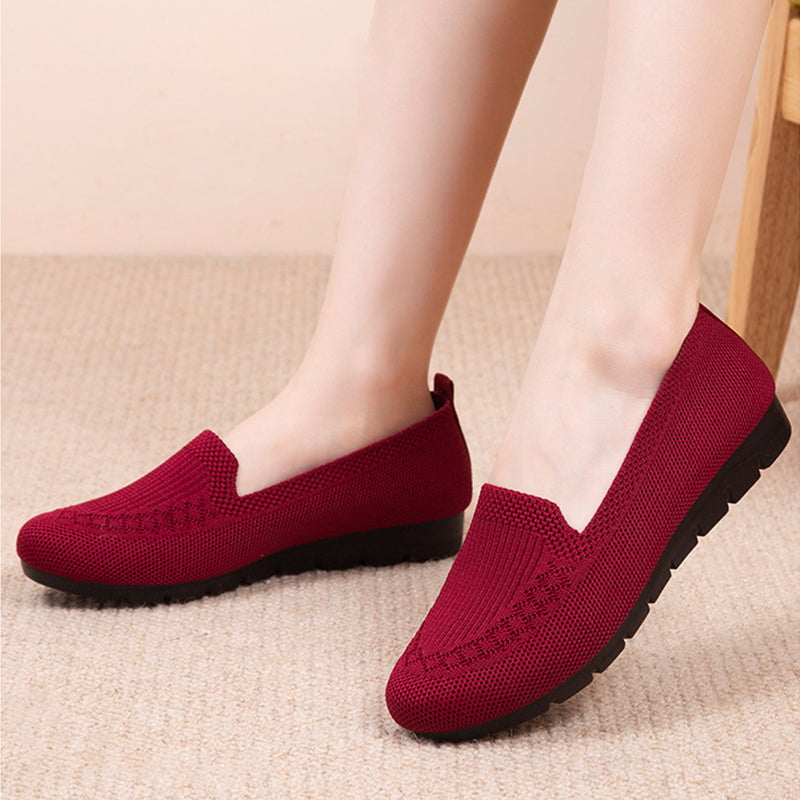 Women’s Mesh Breathable Slip on Flat Shoes