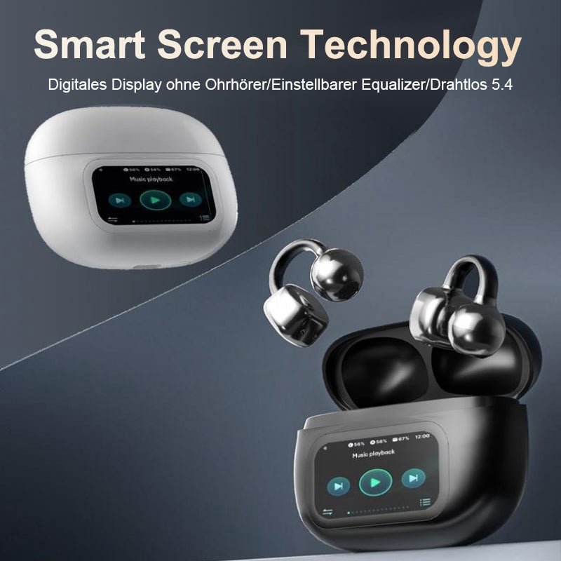 Schnurloses On-Ear-LCD-Farb-Touchscreen-Audio-Headset