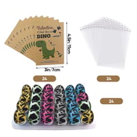 2024 Easter's Day Cards With Dinosaur Eggs 24pcs/Set