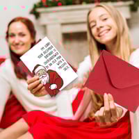 Cartoon Santa Claus Birthday Card