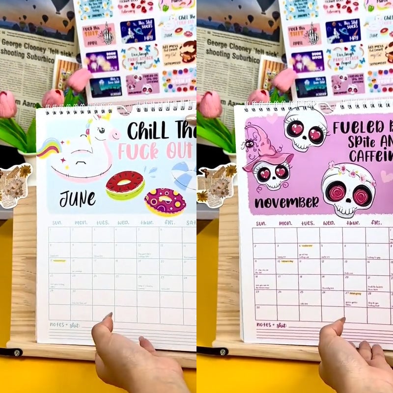 2025 Here We Fucking Go Again-kalender