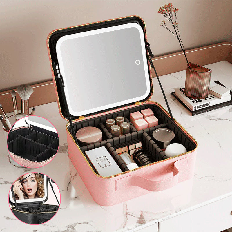 LED Light Portable Makeup Bag