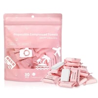 Compressed Travel Towels – Individually Wrapped Disposable Face Towels